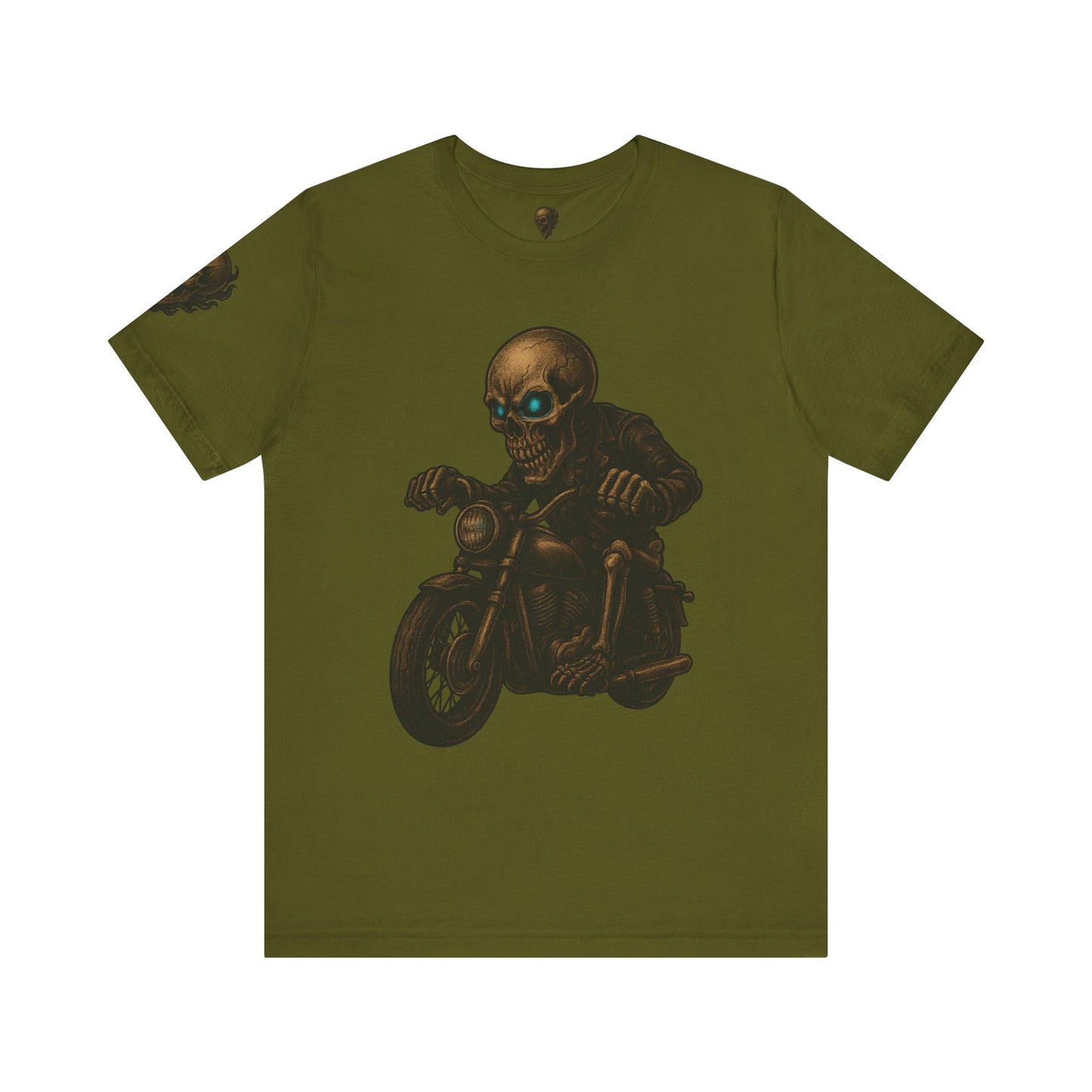 Gashadokuro Harley Rider Tattoo Style Shirt Japanese Skull Yokai Art Horror Biker Tee for Adults Unique Dad Gift