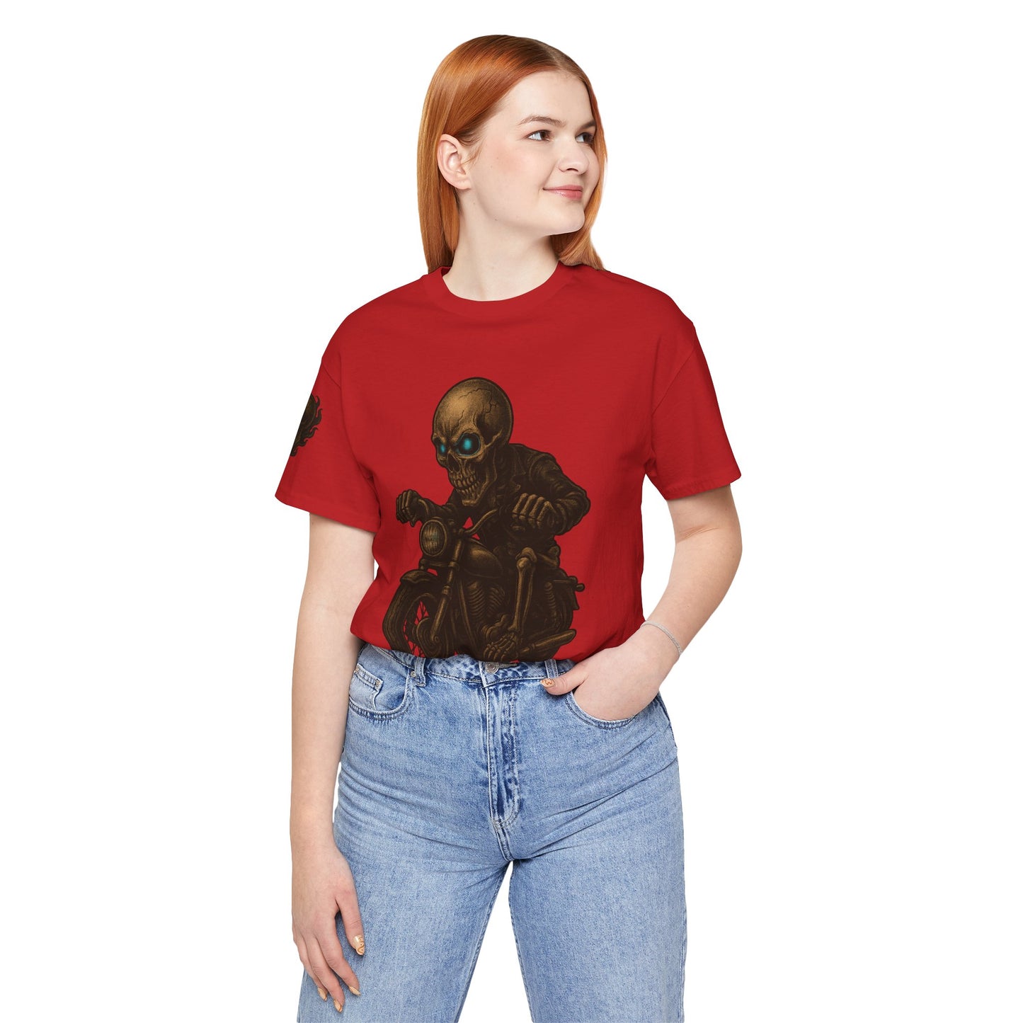 Gashadokuro Harley Rider Tattoo Style Shirt Japanese Skull Yokai Art Horror Biker Tee for Adults Unique Dad Gift