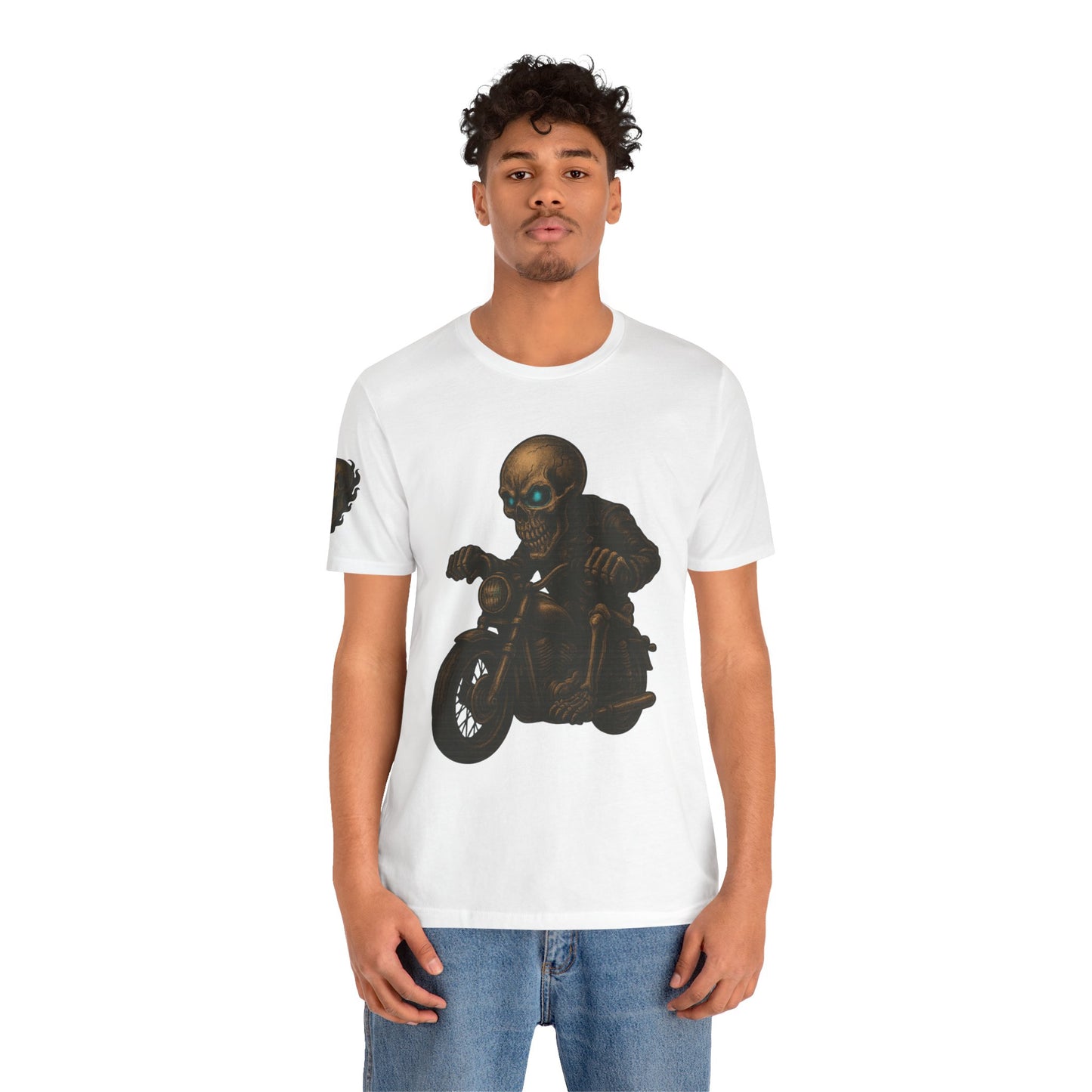 Gashadokuro Harley Rider Tattoo Style Shirt Japanese Skull Yokai Art Horror Biker Tee for Adults Unique Dad Gift