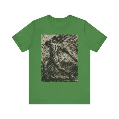 Pro Baseball Batter Ink Art Shirt Fuji Mountain Retro Japanese Print No 17 Power Swing Tee Japan Inspired Gift for Dad