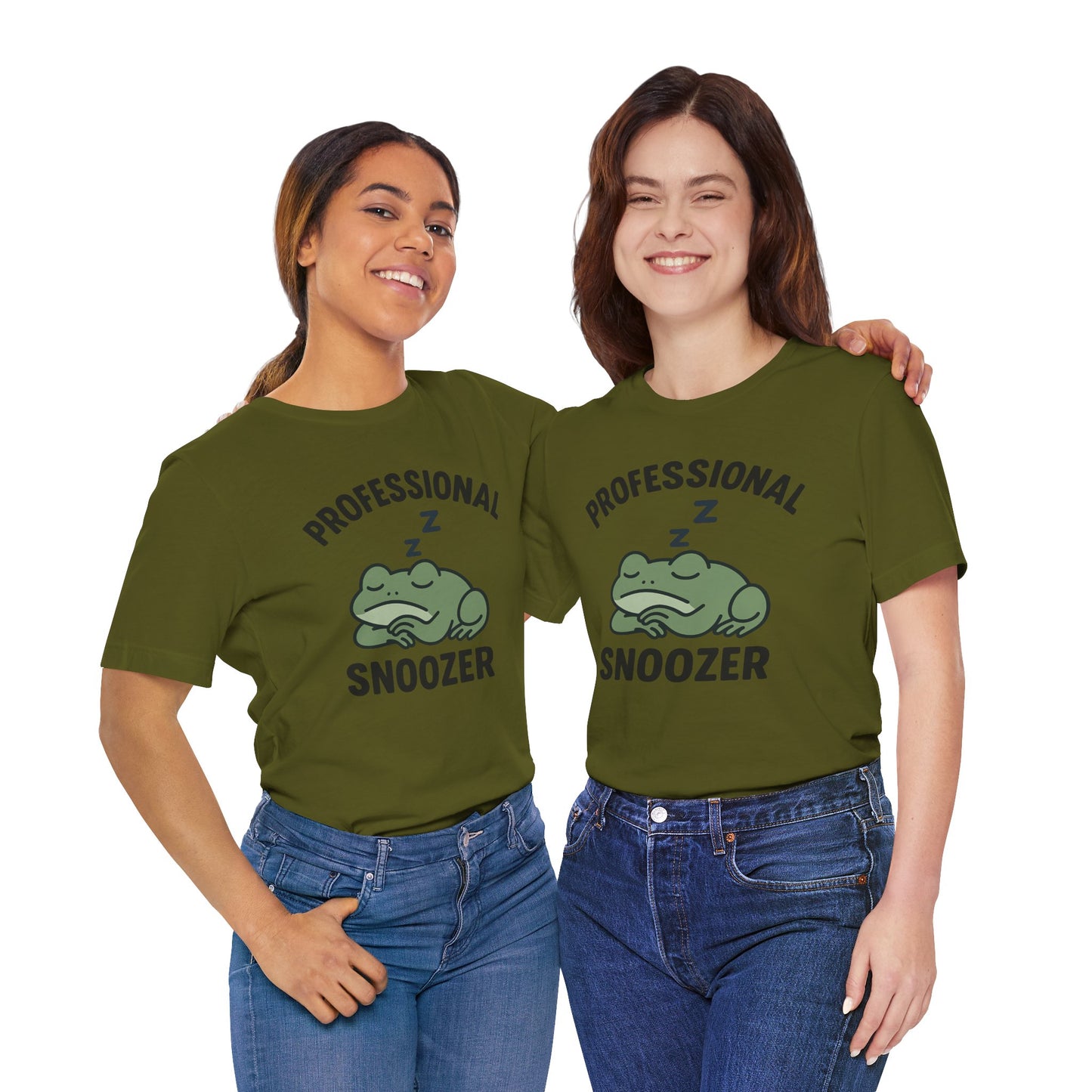 Professional Snoozer Frog Shirt Funny Sleepy Tee Night Owl Top Coffee First Gift for Dad Cute Graphic Cozy Loungewear