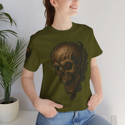 Gashadokuro Skull Tattoo Style Face Graphic Shirt Horror Yokai Streetwear for Adults Dad Gift Japanese Art Tee