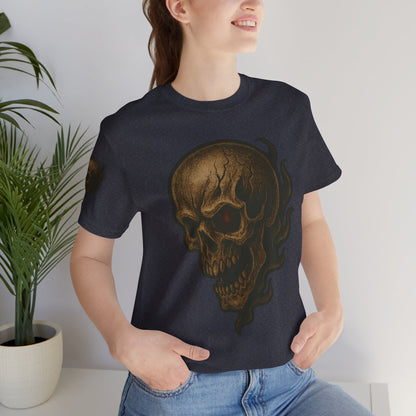 Gashadokuro Skull Tattoo Style Face Graphic Shirt Horror Yokai Streetwear for Adults Dad Gift Japanese Art Tee