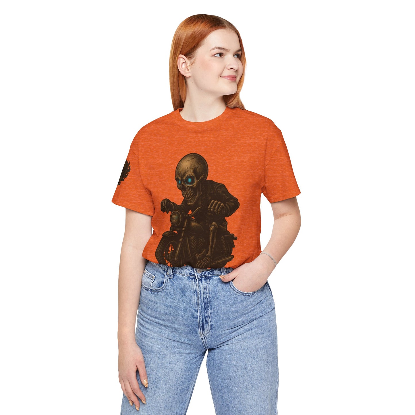 Gashadokuro Harley Rider Tattoo Style Shirt Japanese Skull Yokai Art Horror Biker Tee for Adults Unique Dad Gift