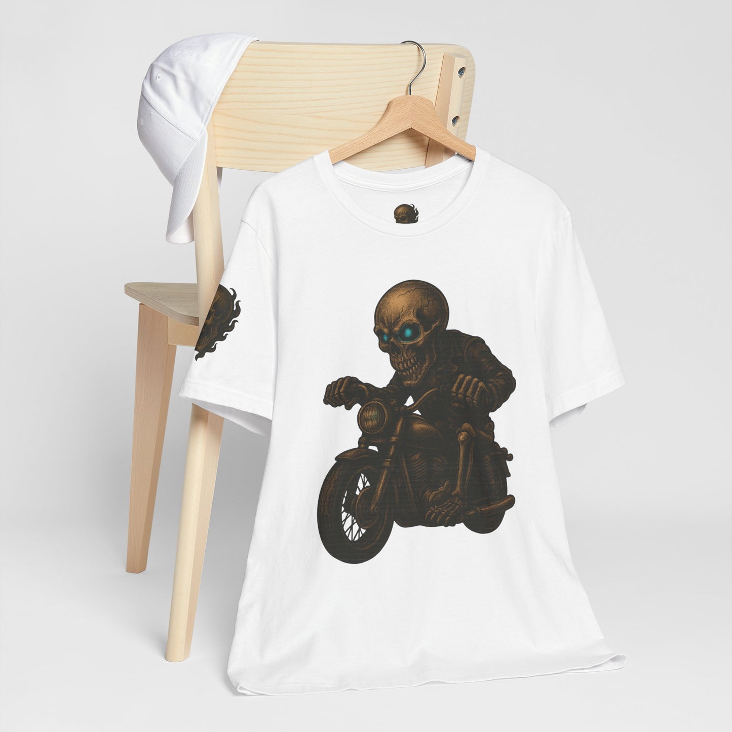 Gashadokuro Harley Rider Tattoo Style Shirt Japanese Skull Yokai Art Horror Biker Tee for Adults Unique Dad Gift