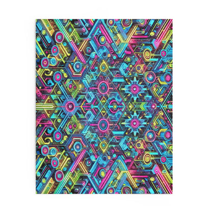 Futuristic Neon Circuit Puzzle-Ultra-Detailed Geometric Jigsaw for Adults | Sci-Fi Abstract Challenge (1000+ Pieces)