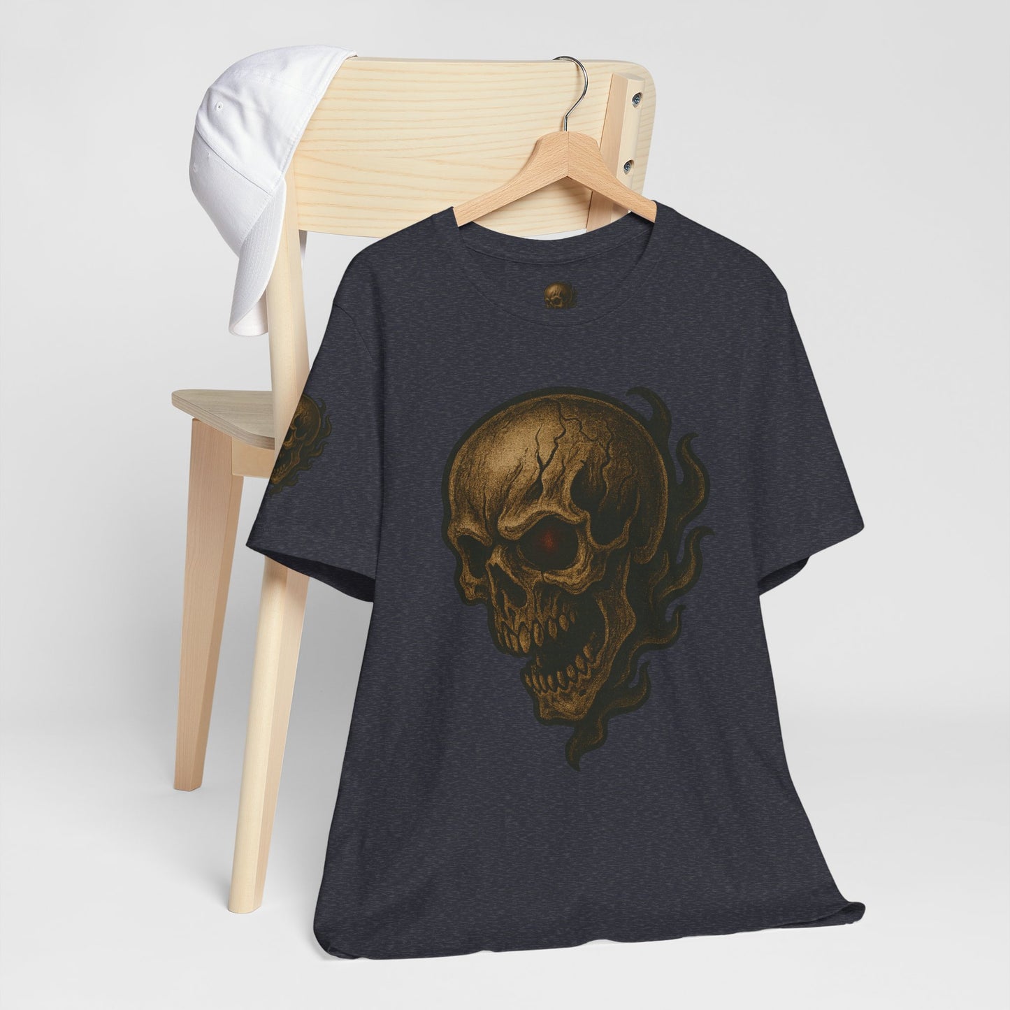 Gashadokuro Skull Tattoo Style Face Graphic Shirt Horror Yokai Streetwear for Adults Dad Gift Japanese Art Tee