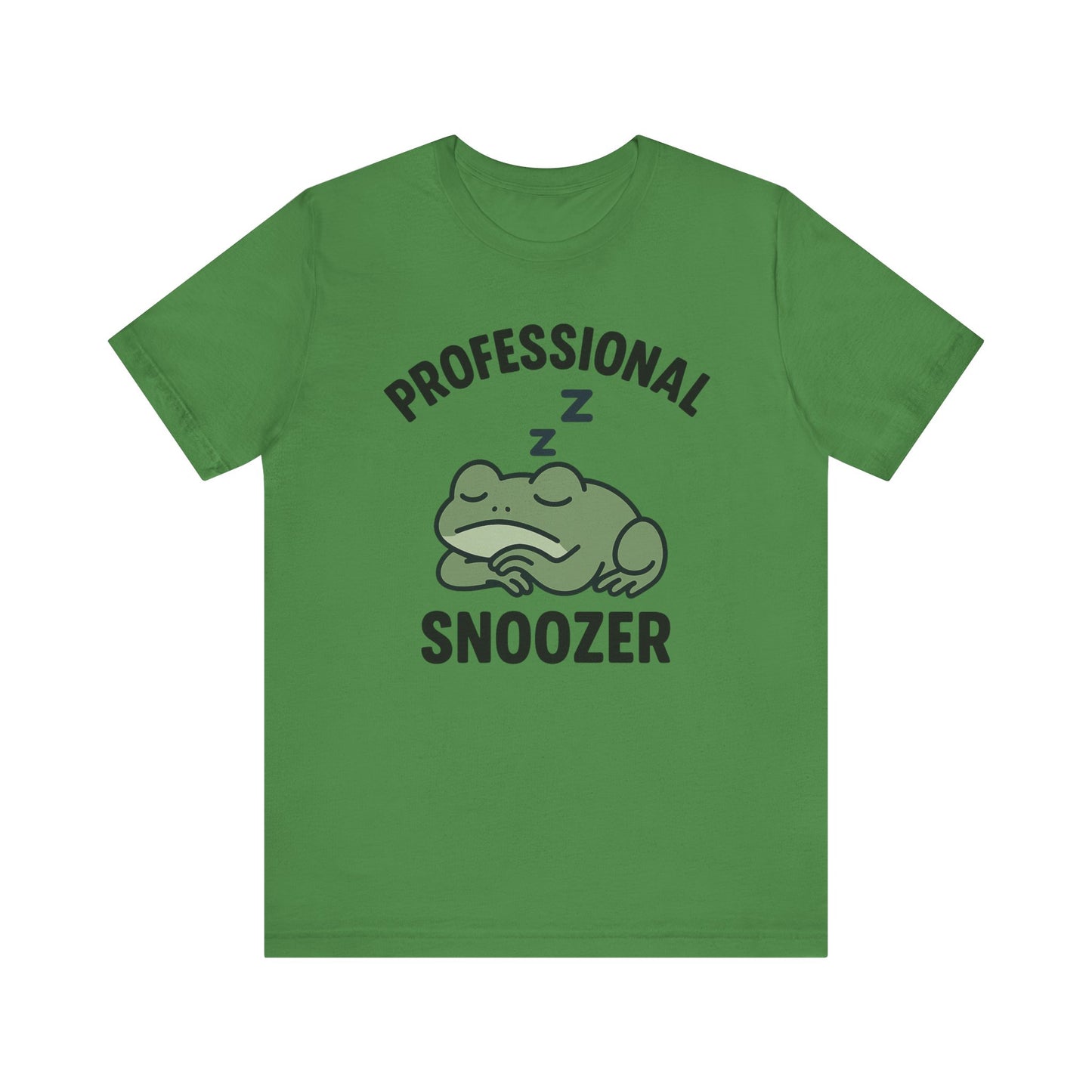 Professional Snoozer Frog Shirt Funny Sleepy Tee Night Owl Top Coffee First Gift for Dad Cute Graphic Cozy Loungewear