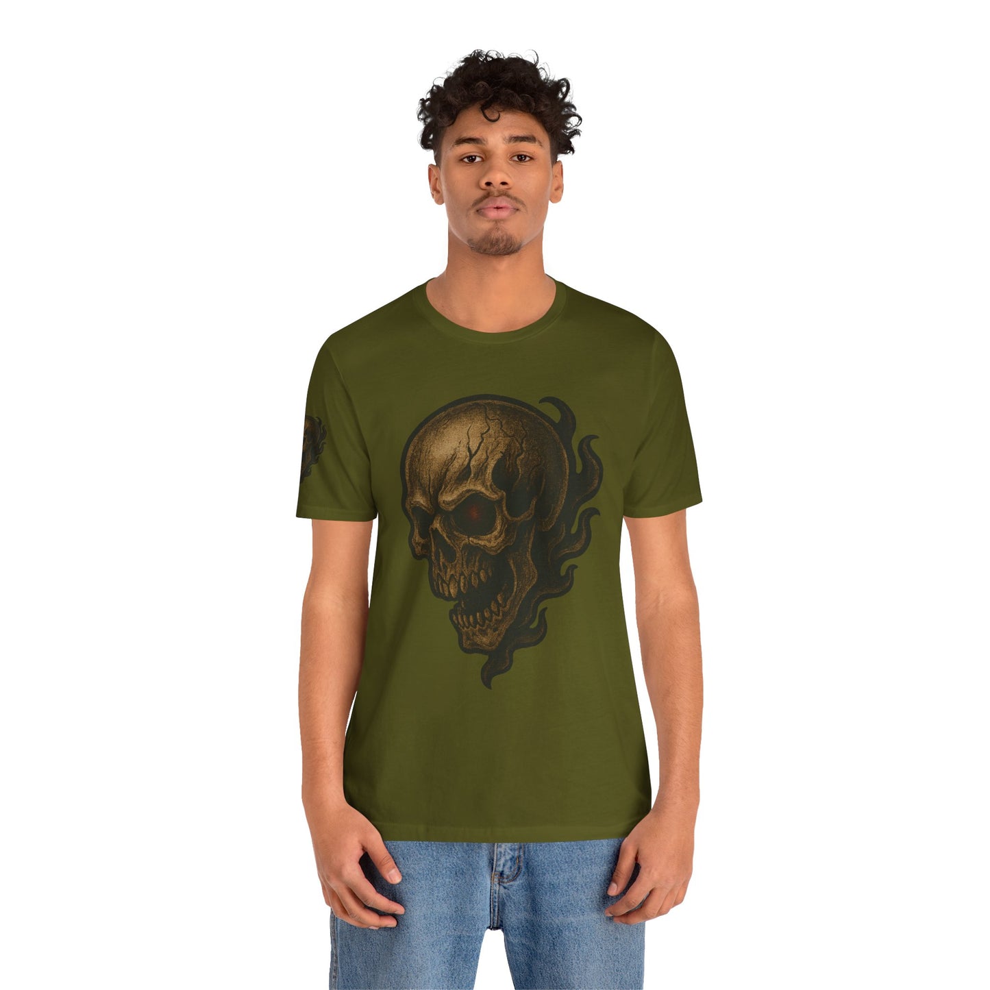 Gashadokuro Skull Tattoo Style Face Graphic Shirt Horror Yokai Streetwear for Adults Dad Gift Japanese Art Tee
