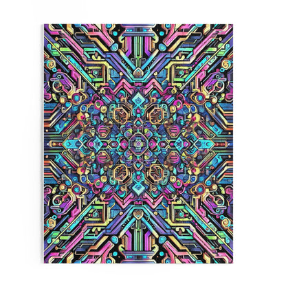 Futuristic Neon Circuit Puzzle-Ultra-Detailed Geometric Jigsaw for Adults | Sci-Fi Abstract Challenge (1000+ Pieces)