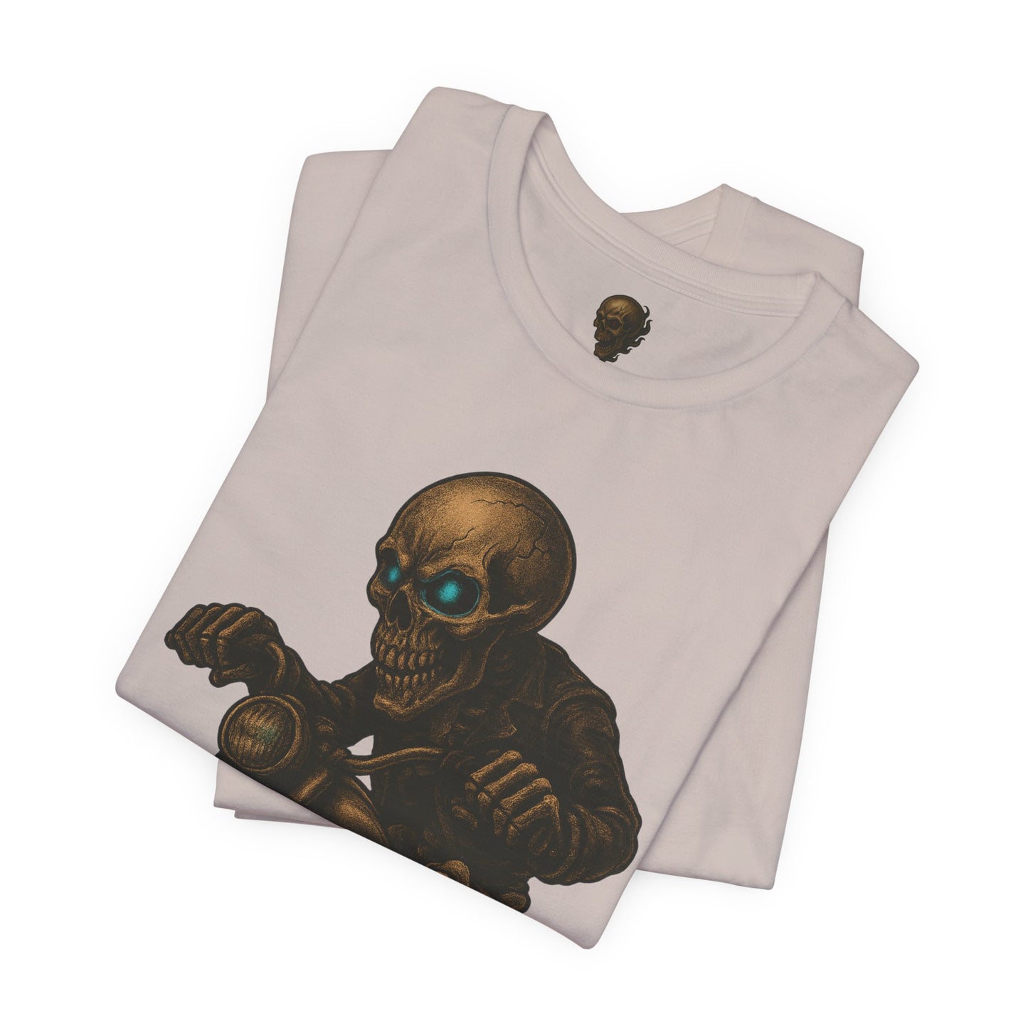 Gashadokuro Harley Rider Tattoo Style Shirt Japanese Skull Yokai Art Horror Biker Tee for Adults Unique Dad Gift