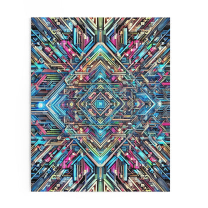 Futuristic Neon Circuit Puzzle-Ultra-Detailed Geometric Jigsaw for Adults | Sci-Fi Abstract Challenge (1000+ Pieces)