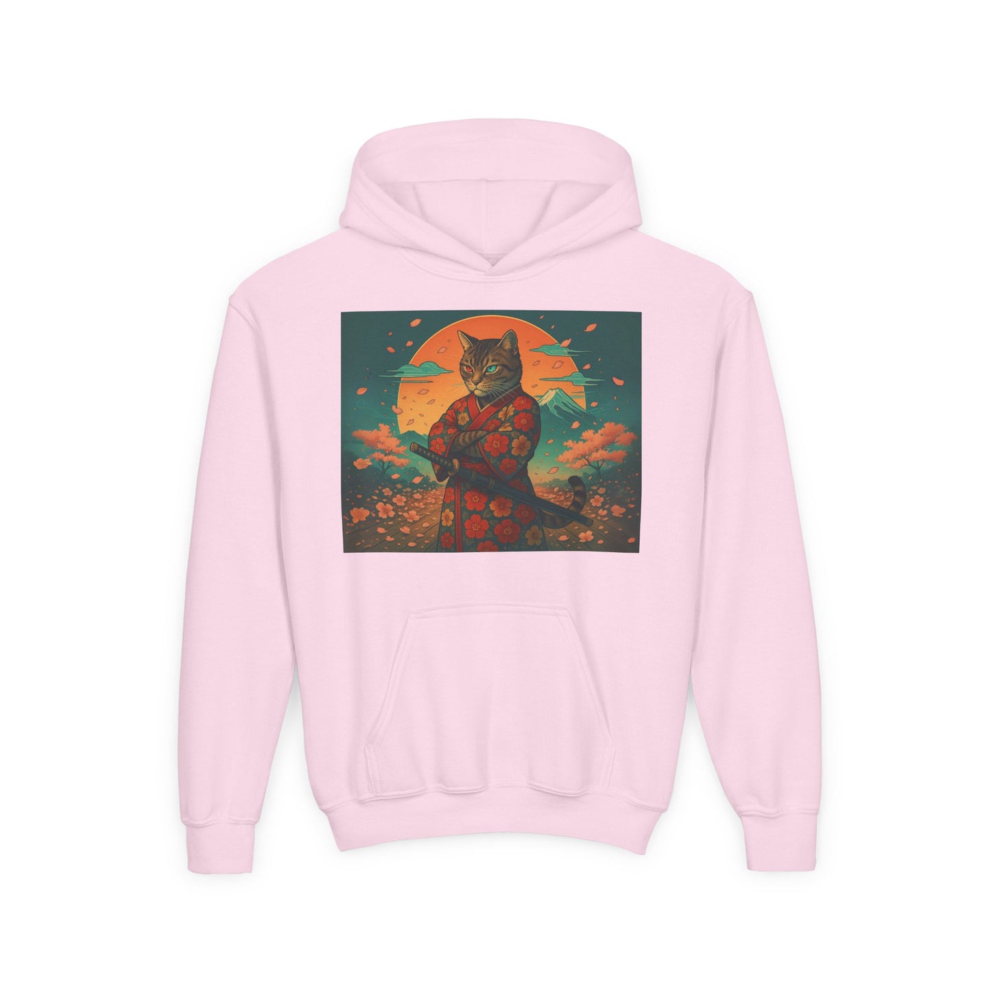 Youth Cat-Themed Hoodie, Cool and Cozy Sweatshirt for Kids, Ideal for Gifts, School Days, and Casual Outings, Unisex