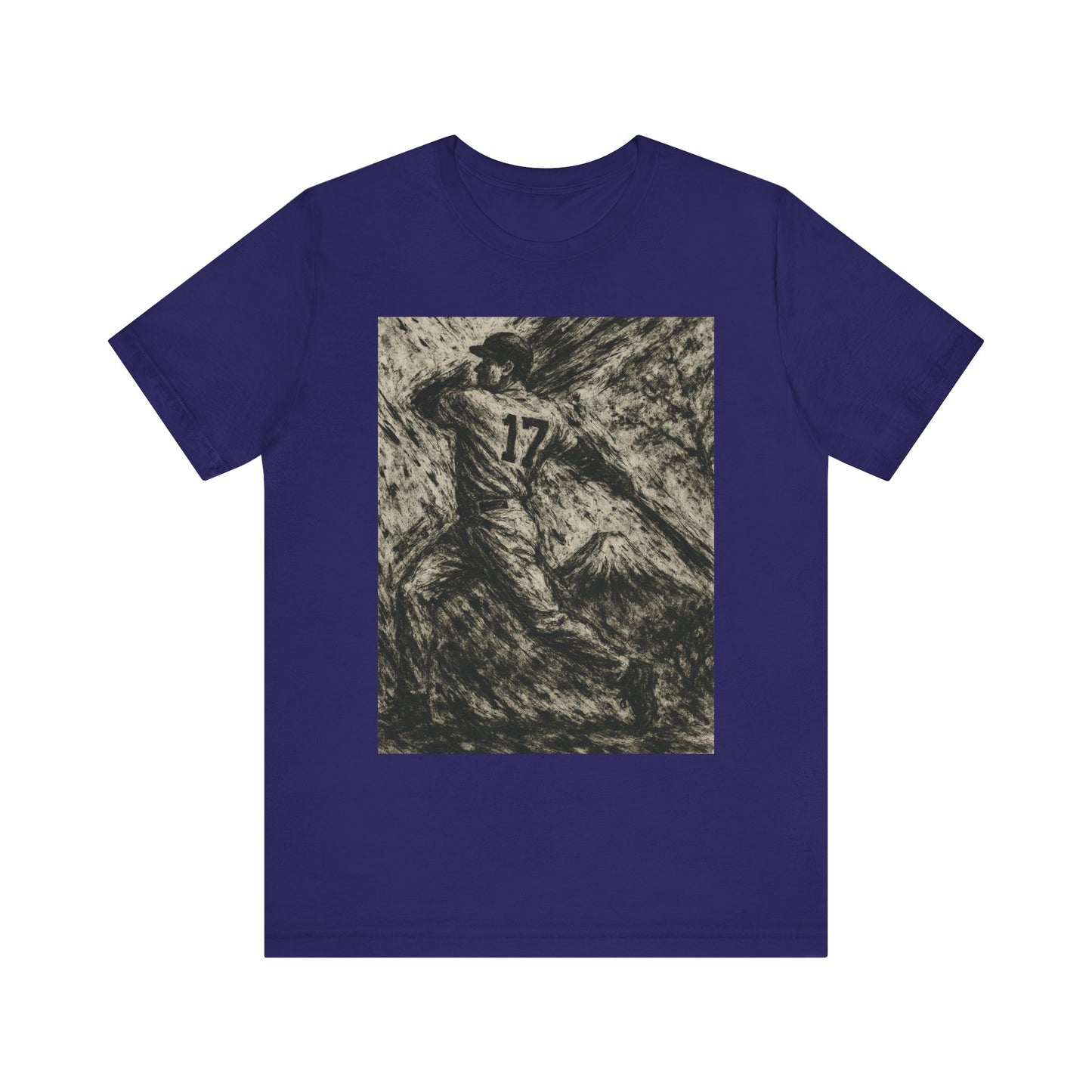 Pro Baseball Batter Ink Art Shirt Fuji Mountain Retro Japanese Print No 17 Power Swing Tee Japan Inspired Gift for Dad