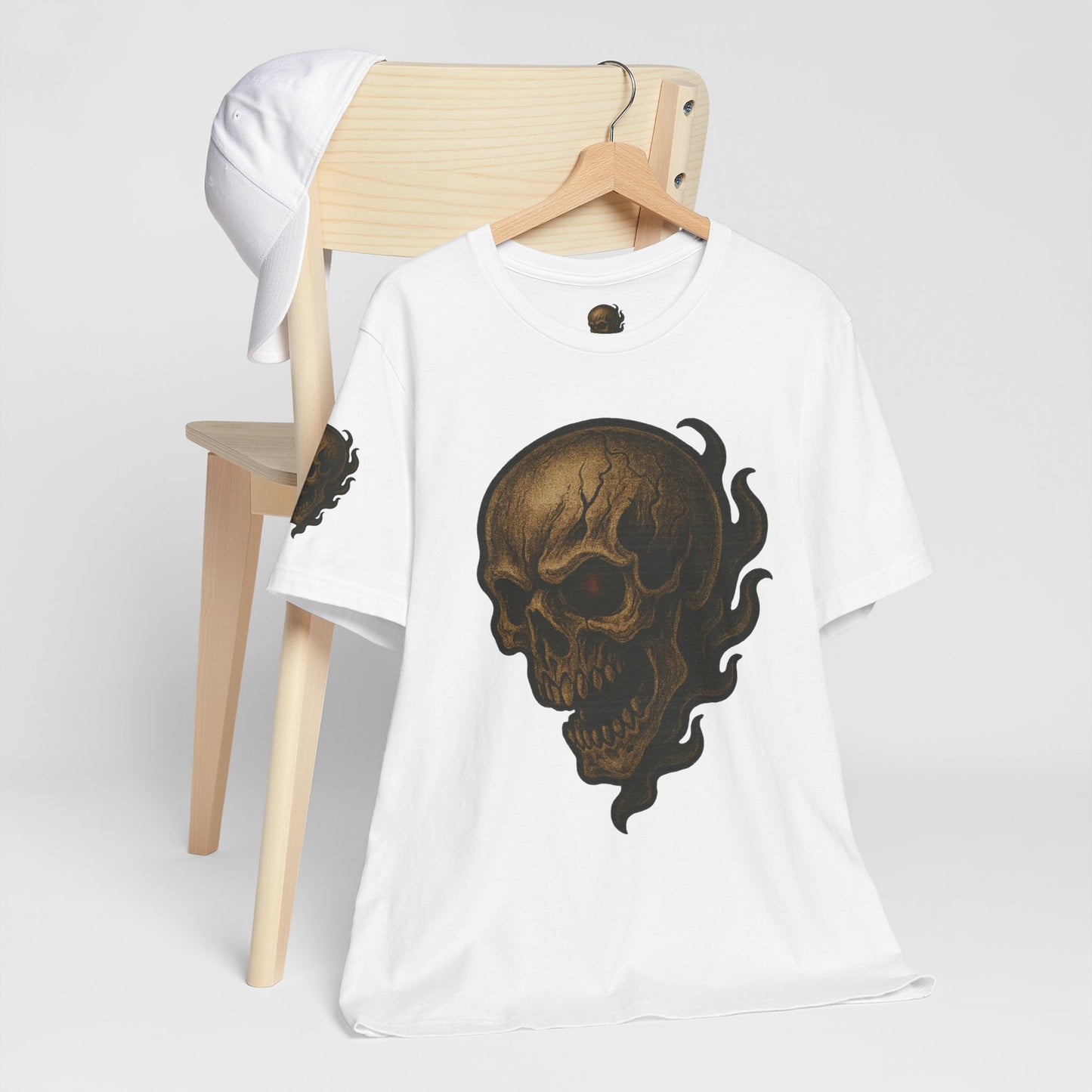 Gashadokuro Skull Tattoo Style Face Graphic Shirt Horror Yokai Streetwear for Adults Dad Gift Japanese Art Tee