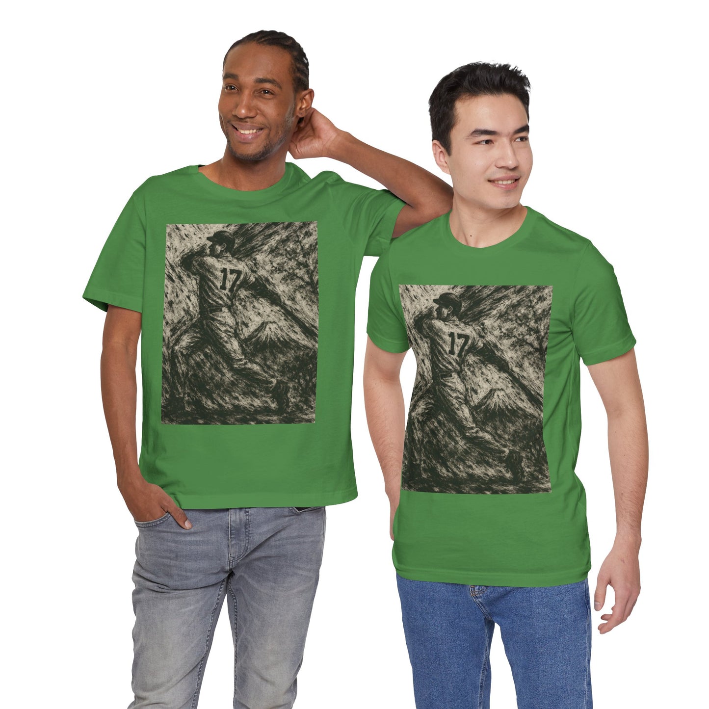 Pro Baseball Batter Ink Art Shirt Fuji Mountain Retro Japanese Print No 17 Power Swing Tee Japan Inspired Gift for Dad