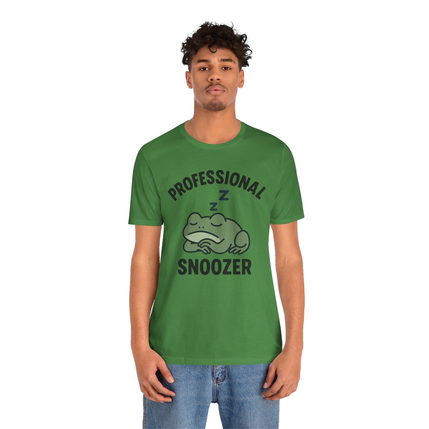 Professional Snoozer Frog Shirt Funny Sleepy Tee Night Owl Top Coffee First Gift for Dad Cute Graphic Cozy Loungewear