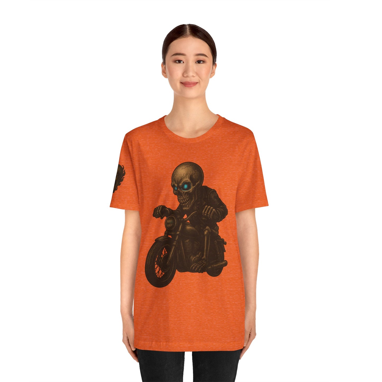 Gashadokuro Harley Rider Tattoo Style Shirt Japanese Skull Yokai Art Horror Biker Tee for Adults Unique Dad Gift