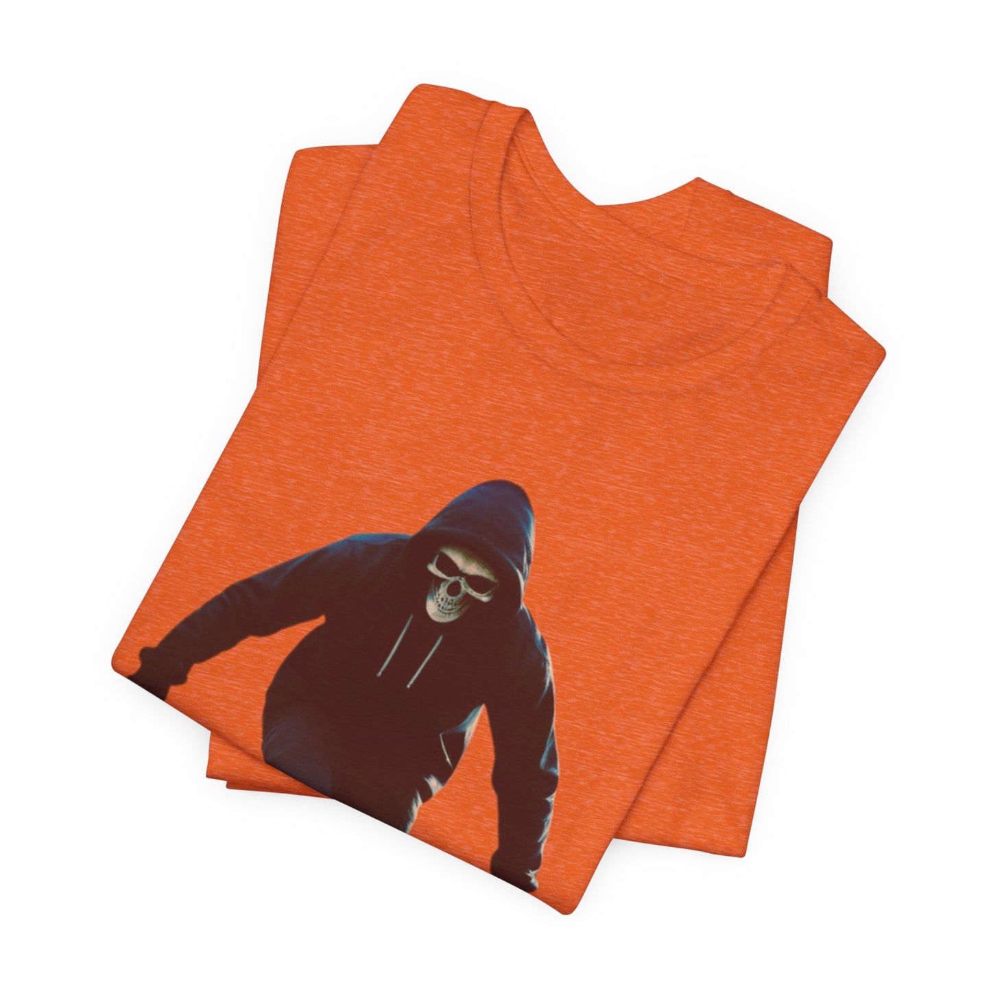 Skull Hoodie Skater T Shirt Urban Streetwear Skateboard Graphic Tee Gothic Horror Skate Style Gift for Dad Teen Boys Halloween Vibe