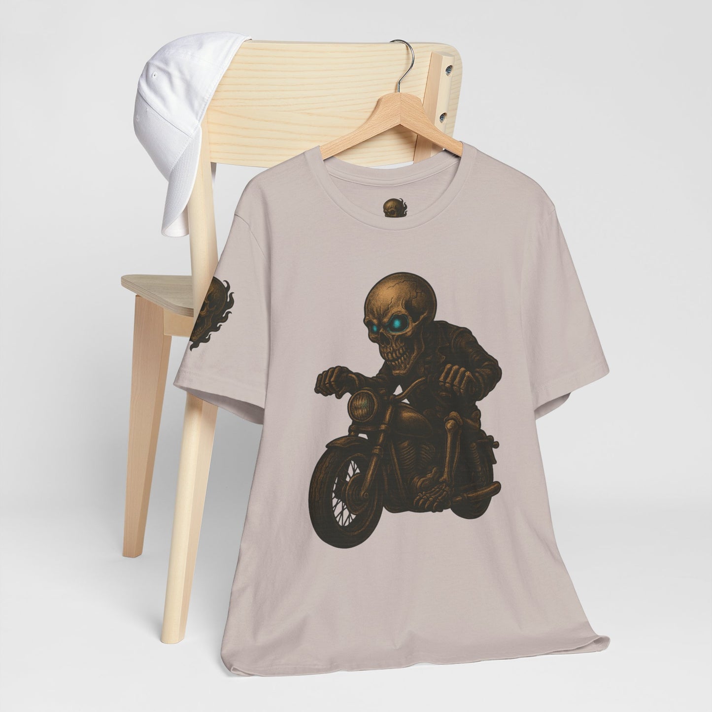 Gashadokuro Harley Rider Tattoo Style Shirt Japanese Skull Yokai Art Horror Biker Tee for Adults Unique Dad Gift