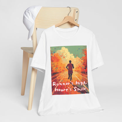 Runners High Hearts Smile marathon wall art rainbow runner canvas motivational running decor gift for runners home gym office