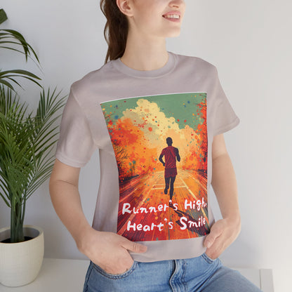 Runners High Hearts Smile marathon wall art rainbow runner canvas motivational running decor gift for runners home gym office