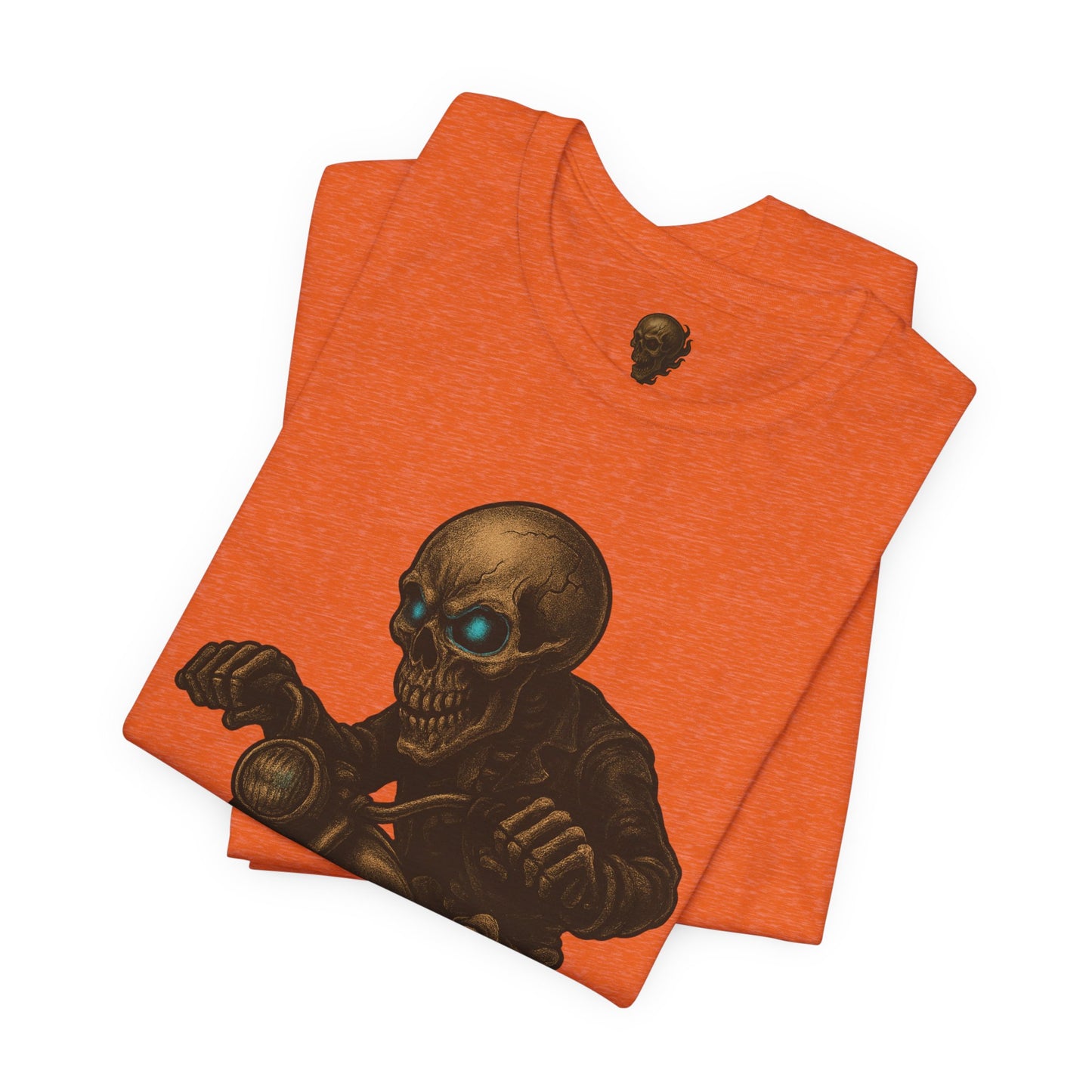 Gashadokuro Harley Rider Tattoo Style Shirt Japanese Skull Yokai Art Horror Biker Tee for Adults Unique Dad Gift