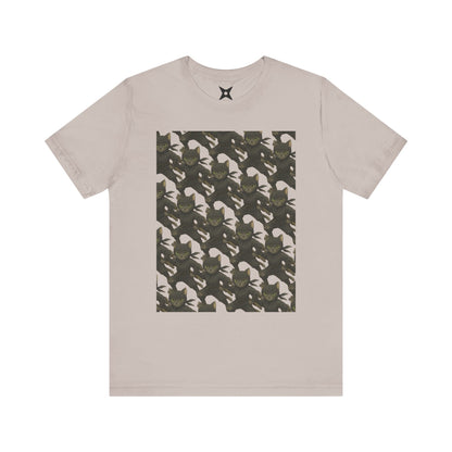 Ninja Cat T-Shirt - Cute Ninja Cat Front Print and Bold Japanese Kanji "NEKONIN" Back Print - Cool Unisex Japanese Streetwear Tee