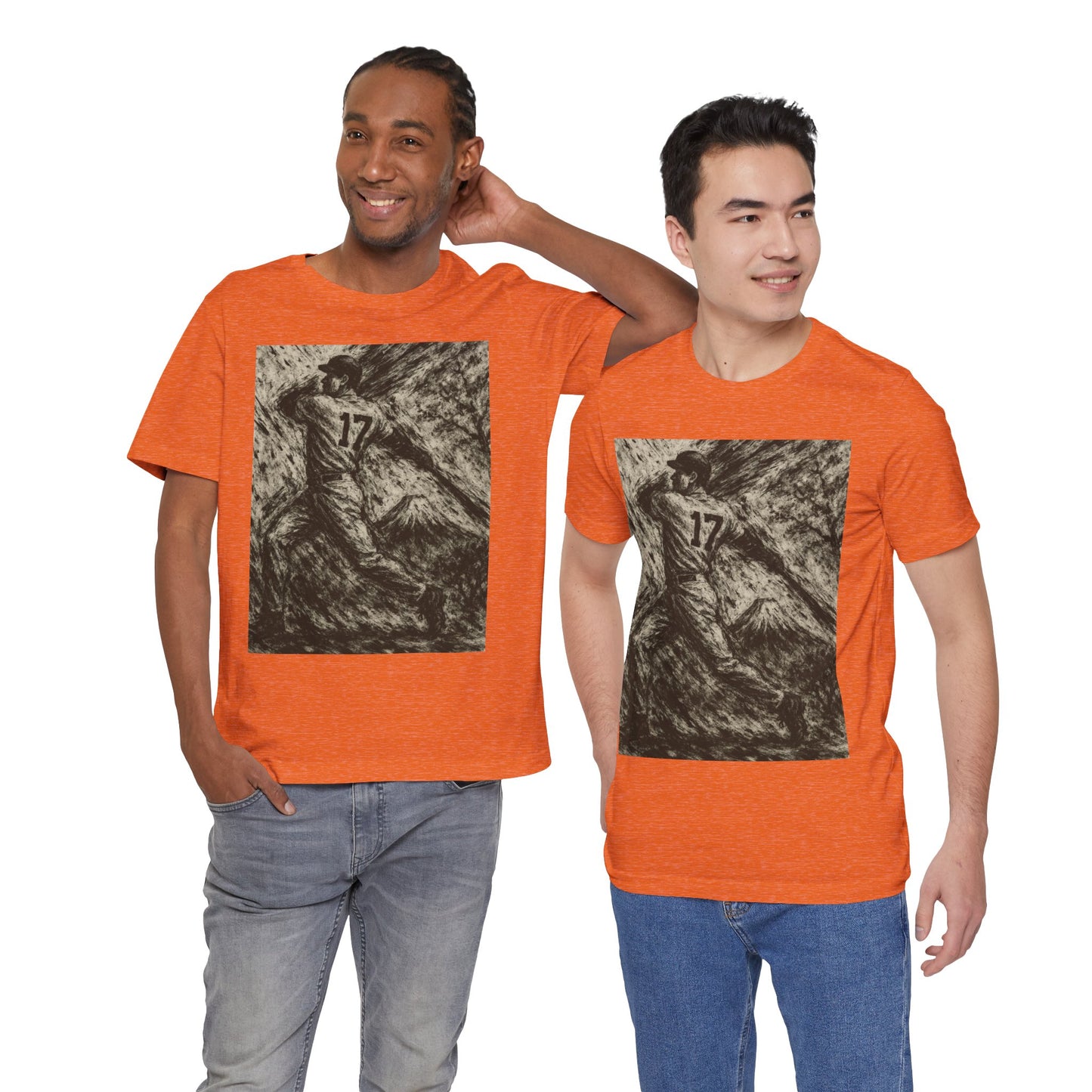 Pro Baseball Batter Ink Art Shirt Fuji Mountain Retro Japanese Print No 17 Power Swing Tee Japan Inspired Gift for Dad