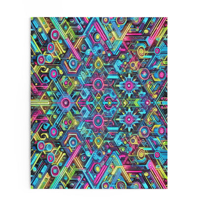 Futuristic Neon Circuit Puzzle-Ultra-Detailed Geometric Jigsaw for Adults | Sci-Fi Abstract Challenge (1000+ Pieces)