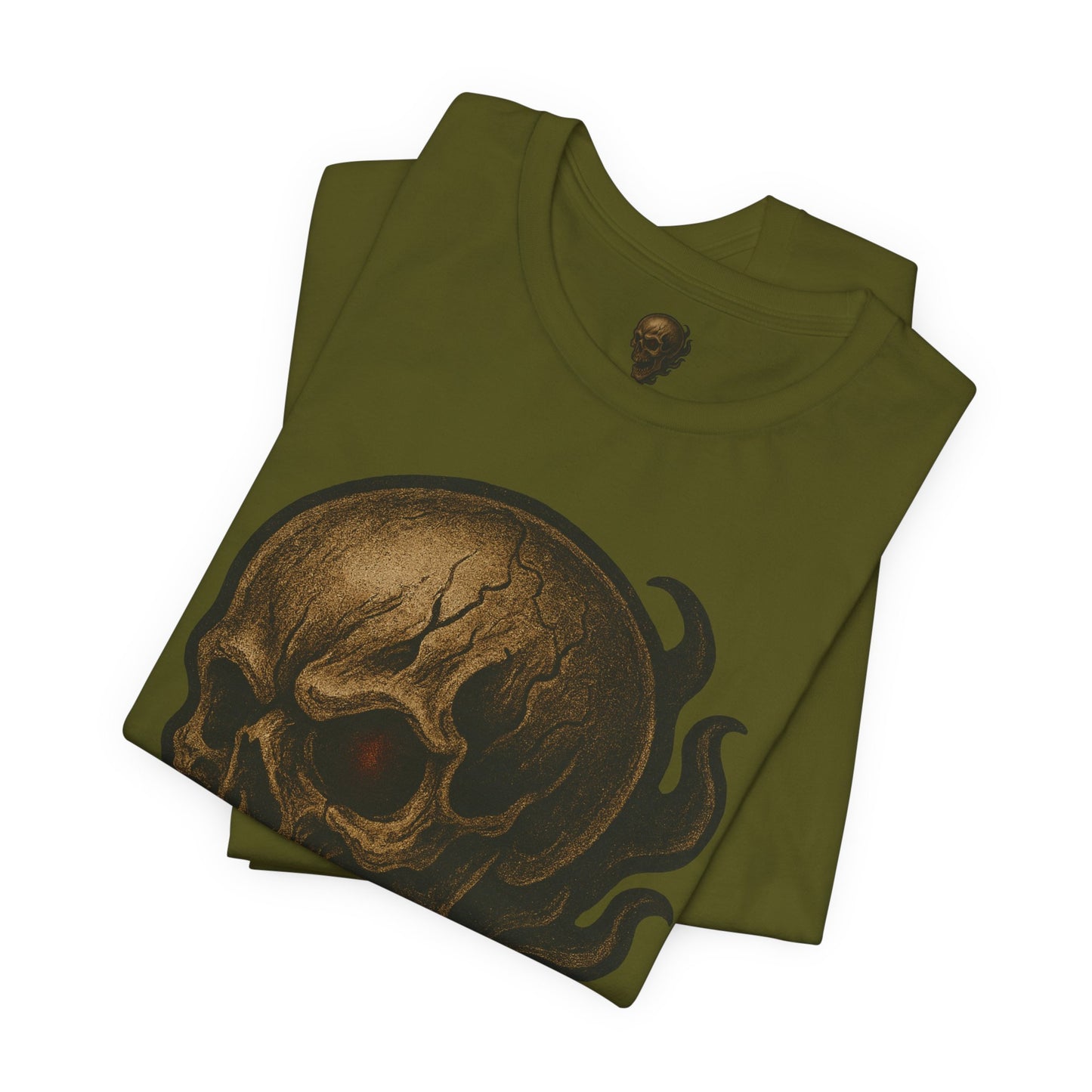 Gashadokuro Skull Tattoo Style Face Graphic Shirt Horror Yokai Streetwear for Adults Dad Gift Japanese Art Tee