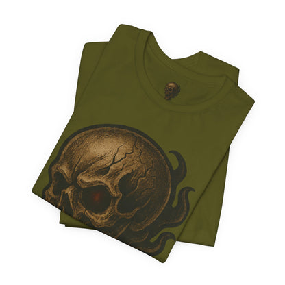 Gashadokuro Skull Tattoo Style Face Graphic Shirt Horror Yokai Streetwear for Adults Dad Gift Japanese Art Tee