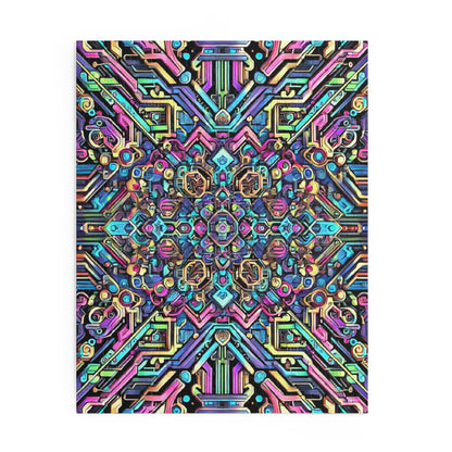 Futuristic Neon Circuit Puzzle-Ultra-Detailed Geometric Jigsaw for Adults | Sci-Fi Abstract Challenge (1000+ Pieces)