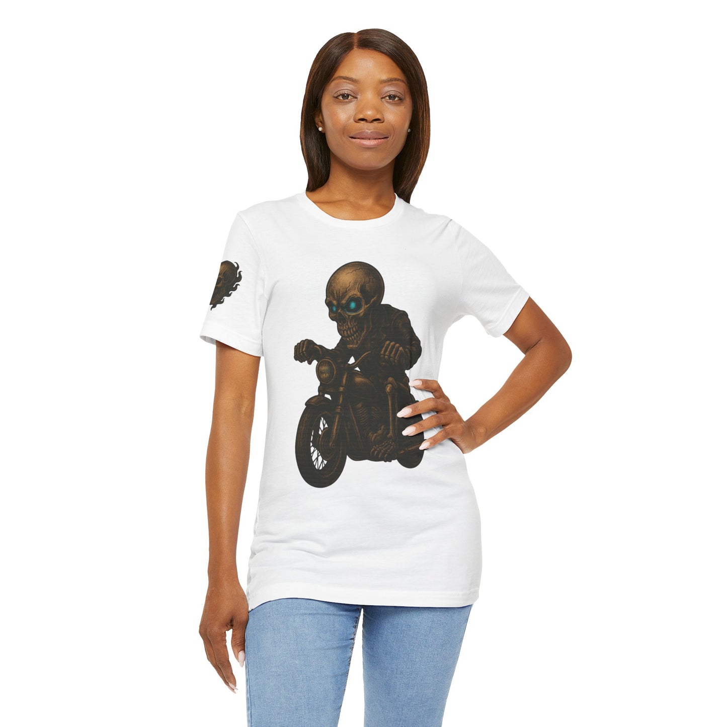 Gashadokuro Harley Rider Tattoo Style Shirt Japanese Skull Yokai Art Horror Biker Tee for Adults Unique Dad Gift