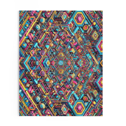 Futuristic Neon Circuit Puzzle-Ultra-Detailed Geometric Jigsaw for Adults | Sci-Fi Abstract Challenge (1000+ Pieces)