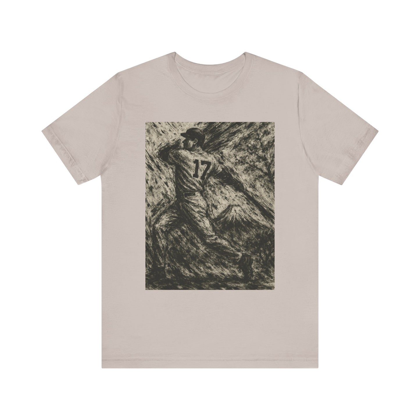 Pro Baseball Batter Ink Art Shirt Fuji Mountain Retro Japanese Print No 17 Power Swing Tee Japan Inspired Gift for Dad