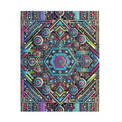 Futuristic Neon Circuit Puzzle-Ultra-Detailed Geometric Jigsaw for Adults | Sci-Fi Abstract Challenge (1000+ Pieces)