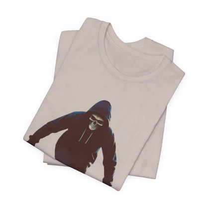 Skull Hoodie Skater T Shirt Urban Streetwear Skateboard Graphic Tee Gothic Horror Skate Style Gift for Dad Teen Boys Halloween Vibe