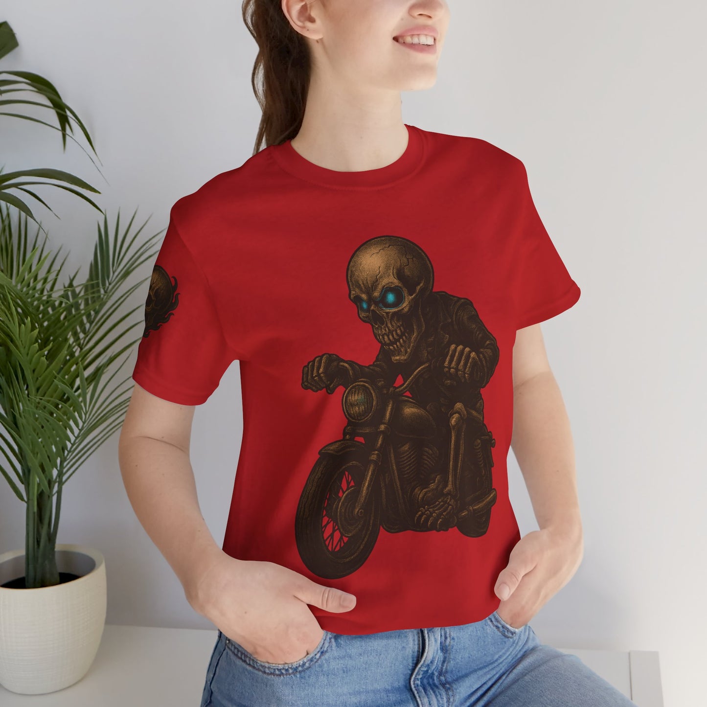 Gashadokuro Harley Rider Tattoo Style Shirt Japanese Skull Yokai Art Horror Biker Tee for Adults Unique Dad Gift
