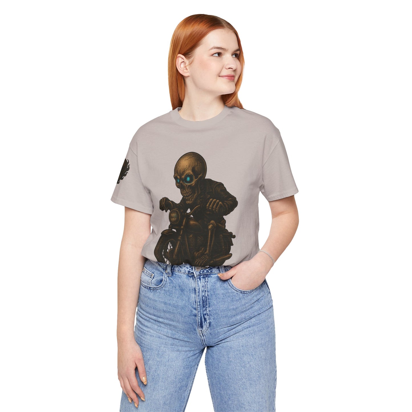 Gashadokuro Harley Rider Tattoo Style Shirt Japanese Skull Yokai Art Horror Biker Tee for Adults Unique Dad Gift