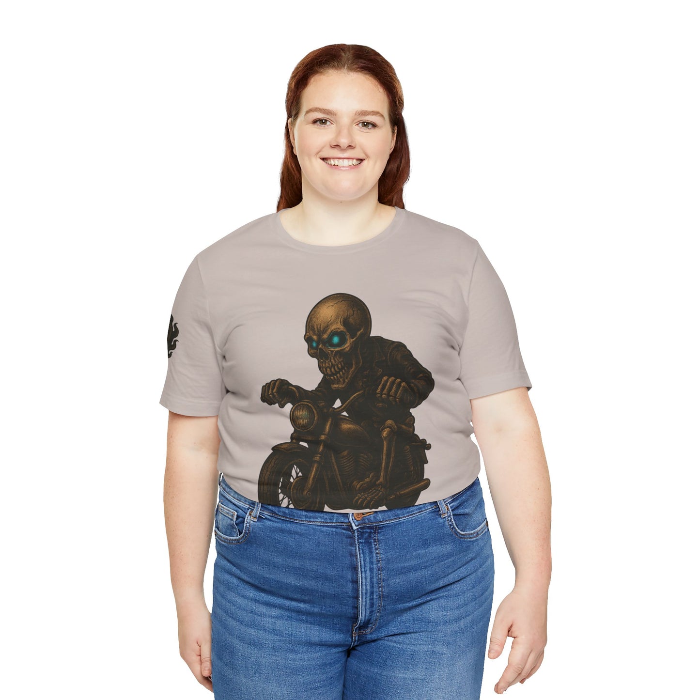 Gashadokuro Harley Rider Tattoo Style Shirt Japanese Skull Yokai Art Horror Biker Tee for Adults Unique Dad Gift