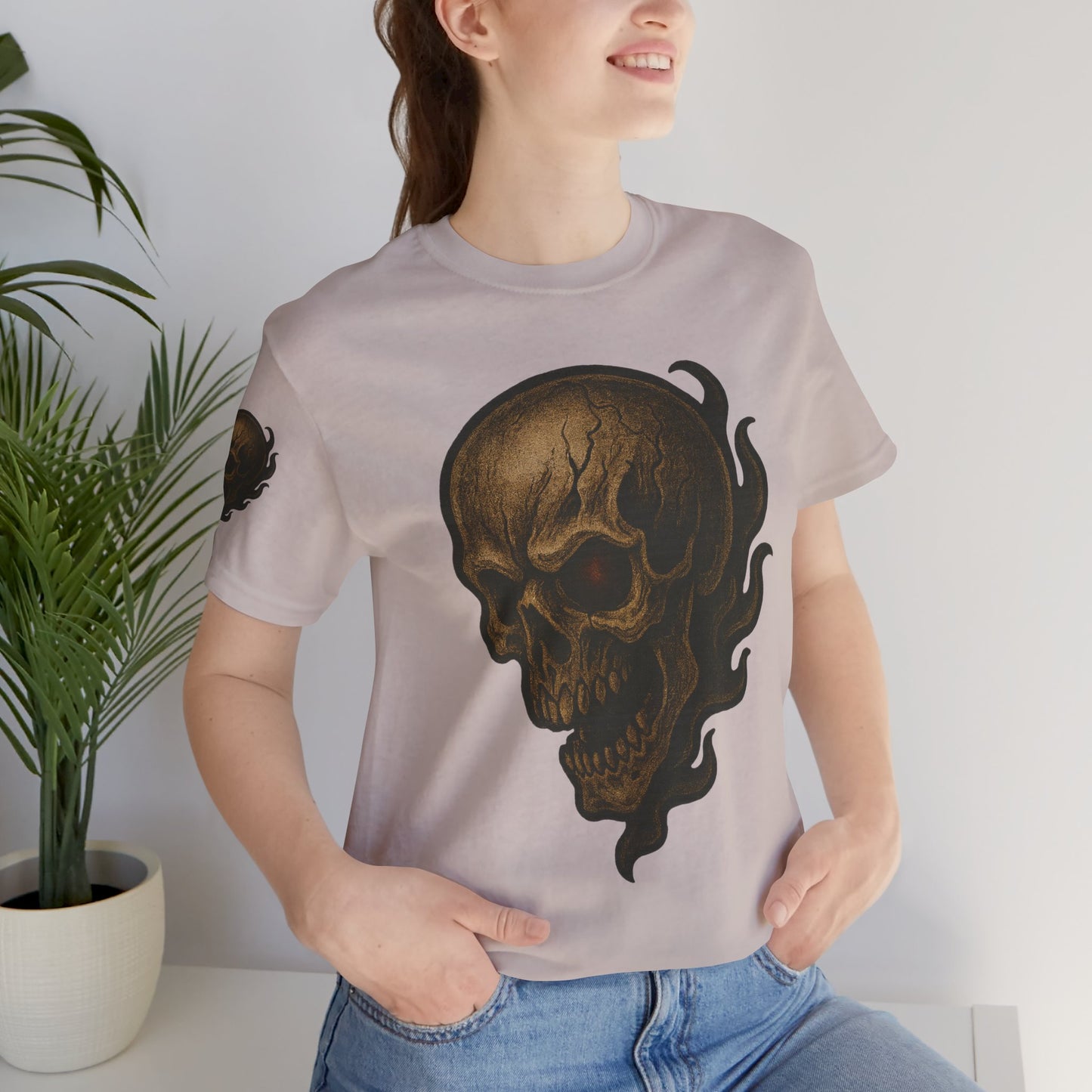 Gashadokuro Skull Tattoo Style Face Graphic Shirt Horror Yokai Streetwear for Adults Dad Gift Japanese Art Tee