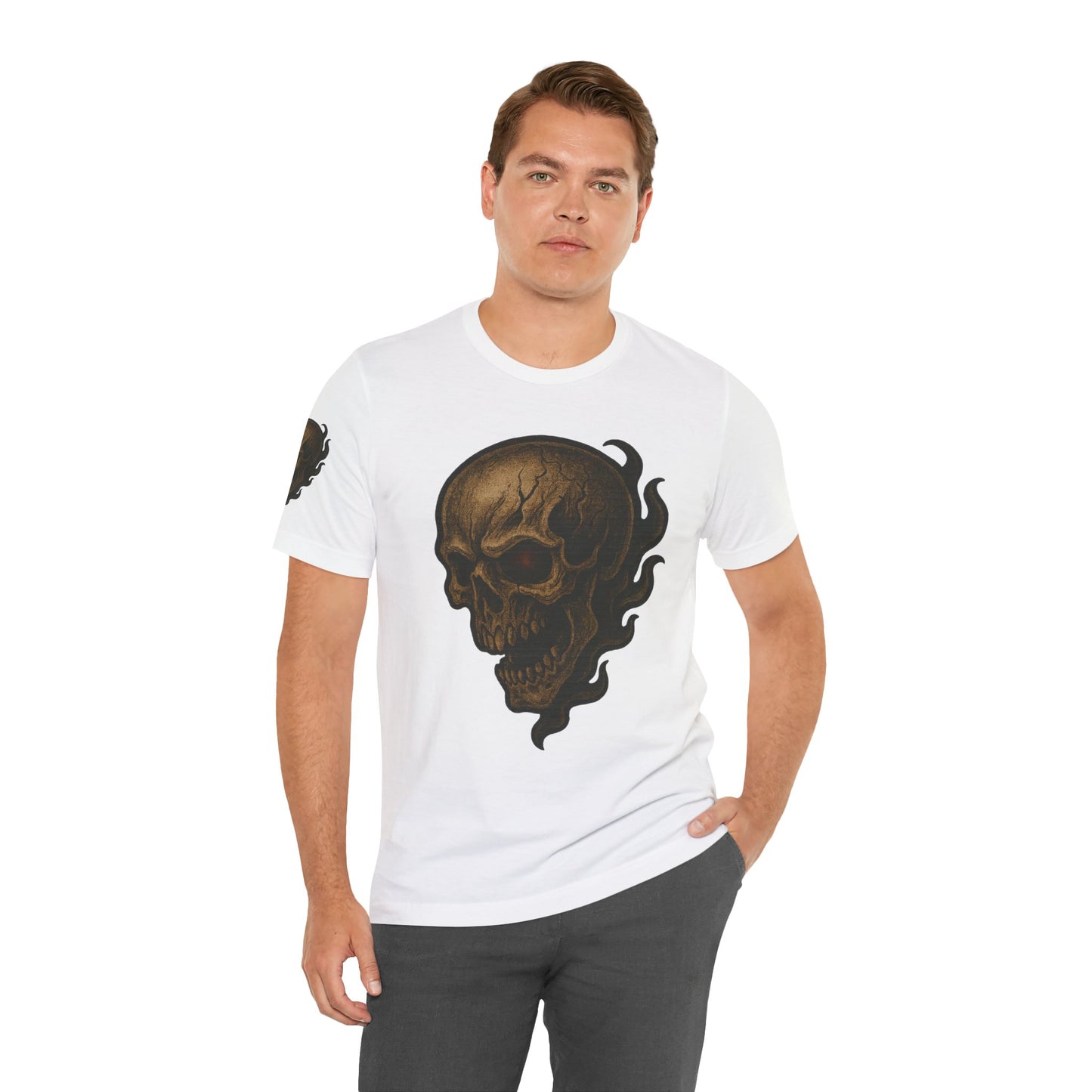 Gashadokuro Skull Tattoo Style Face Graphic Shirt Horror Yokai Streetwear for Adults Dad Gift Japanese Art Tee