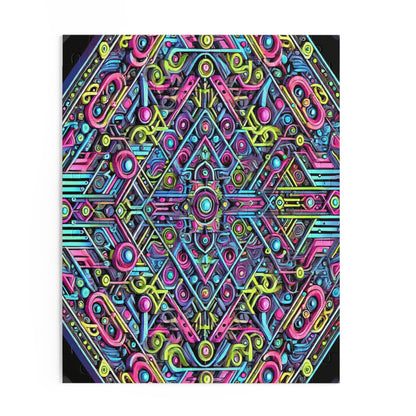 Futuristic Neon Circuit Puzzle-Ultra-Detailed Geometric Jigsaw for Adults | Sci-Fi Abstract Challenge (1000+ Pieces)