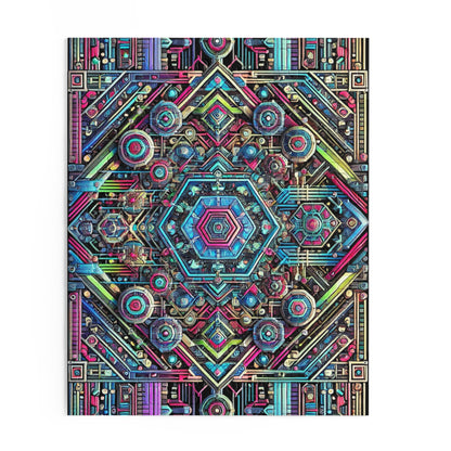 Futuristic Neon Circuit Puzzle-Ultra-Detailed Geometric Jigsaw for Adults | Sci-Fi Abstract Challenge (1000+ Pieces)