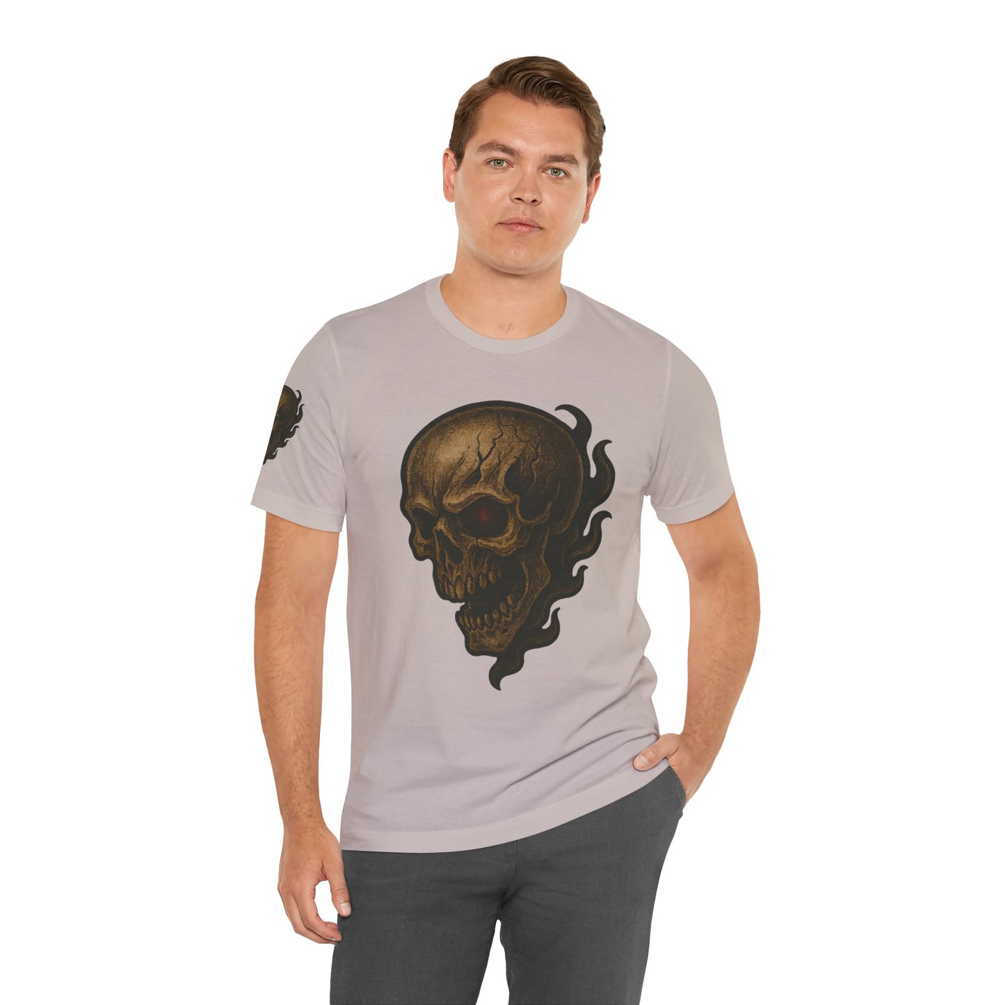 Gashadokuro Skull Tattoo Style Face Graphic Shirt Horror Yokai Streetwear for Adults Dad Gift Japanese Art Tee