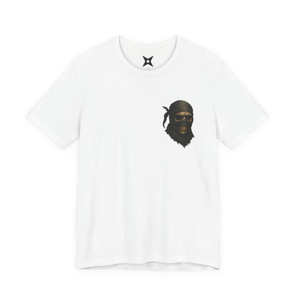 Dark Ninja Skull T-Shirt - Japanese Horror Art, Ninja Skeleton Graphic Tee, High-Detail Gothic Warrior Shirt, Unisex Streetwear