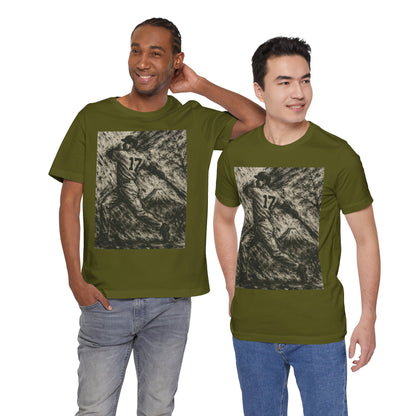 Pro Baseball Batter Ink Art Shirt Fuji Mountain Retro Japanese Print No 17 Power Swing Tee Japan Inspired Gift for Dad
