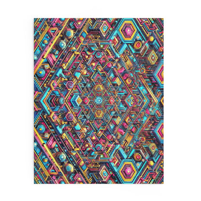 Futuristic Neon Circuit Puzzle-Ultra-Detailed Geometric Jigsaw for Adults | Sci-Fi Abstract Challenge (1000+ Pieces)