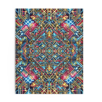 Futuristic Neon Circuit Puzzle-Ultra-Detailed Geometric Jigsaw for Adults | Sci-Fi Abstract Challenge (1000+ Pieces)